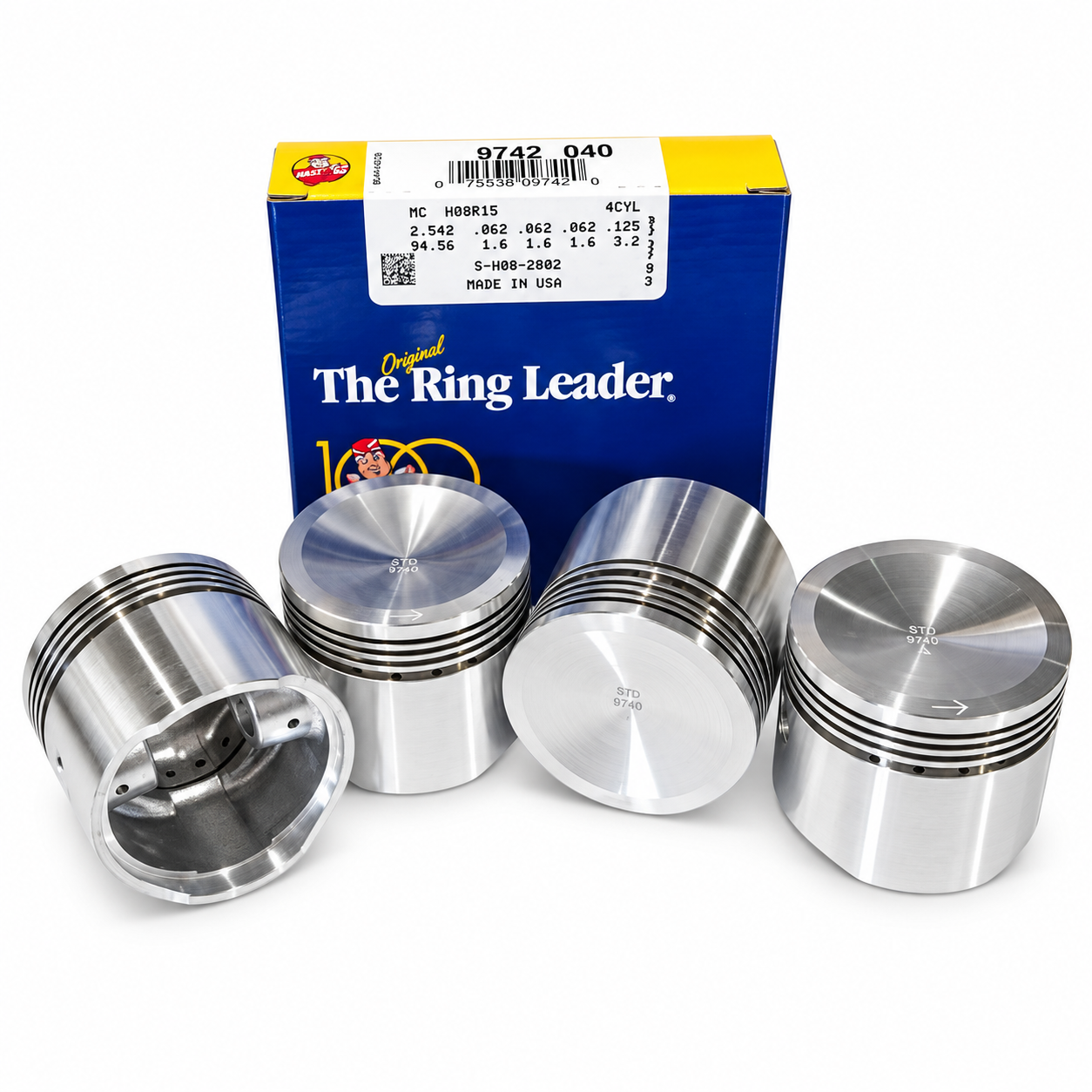 1100+040 HYPATEC PISTON SET & CAST RING SET - [20397-040CA]