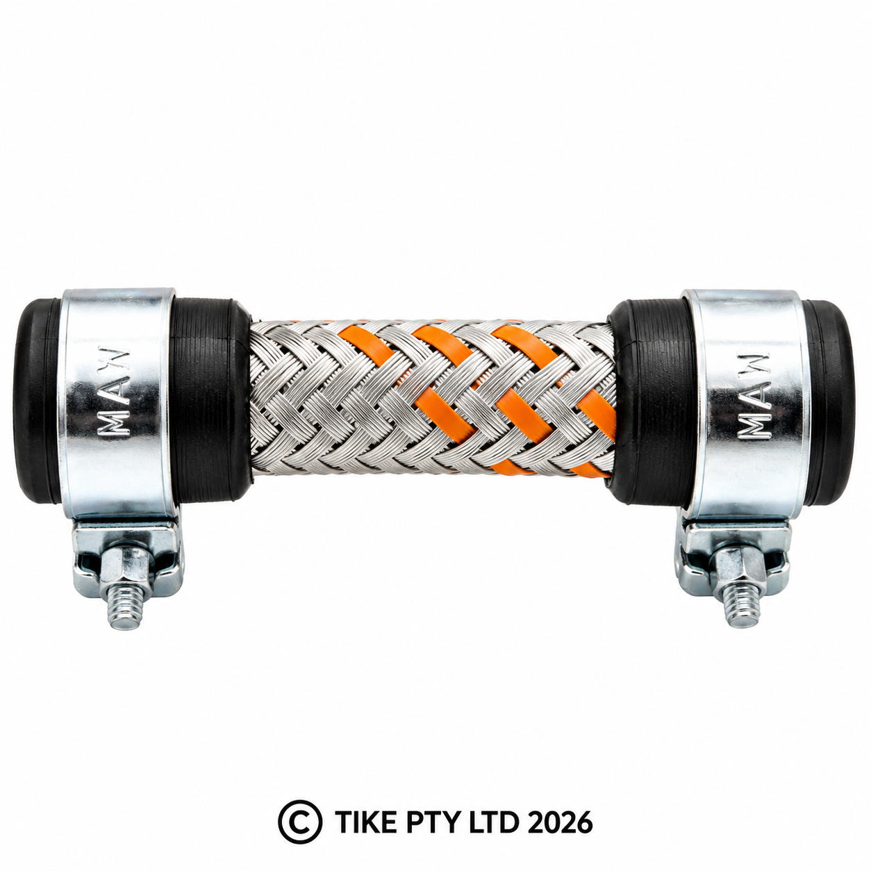 5/16" BRAIDED FUEL HOSE - 2.5" LONG - TANK TO JOINER HOSE - [21A2332]