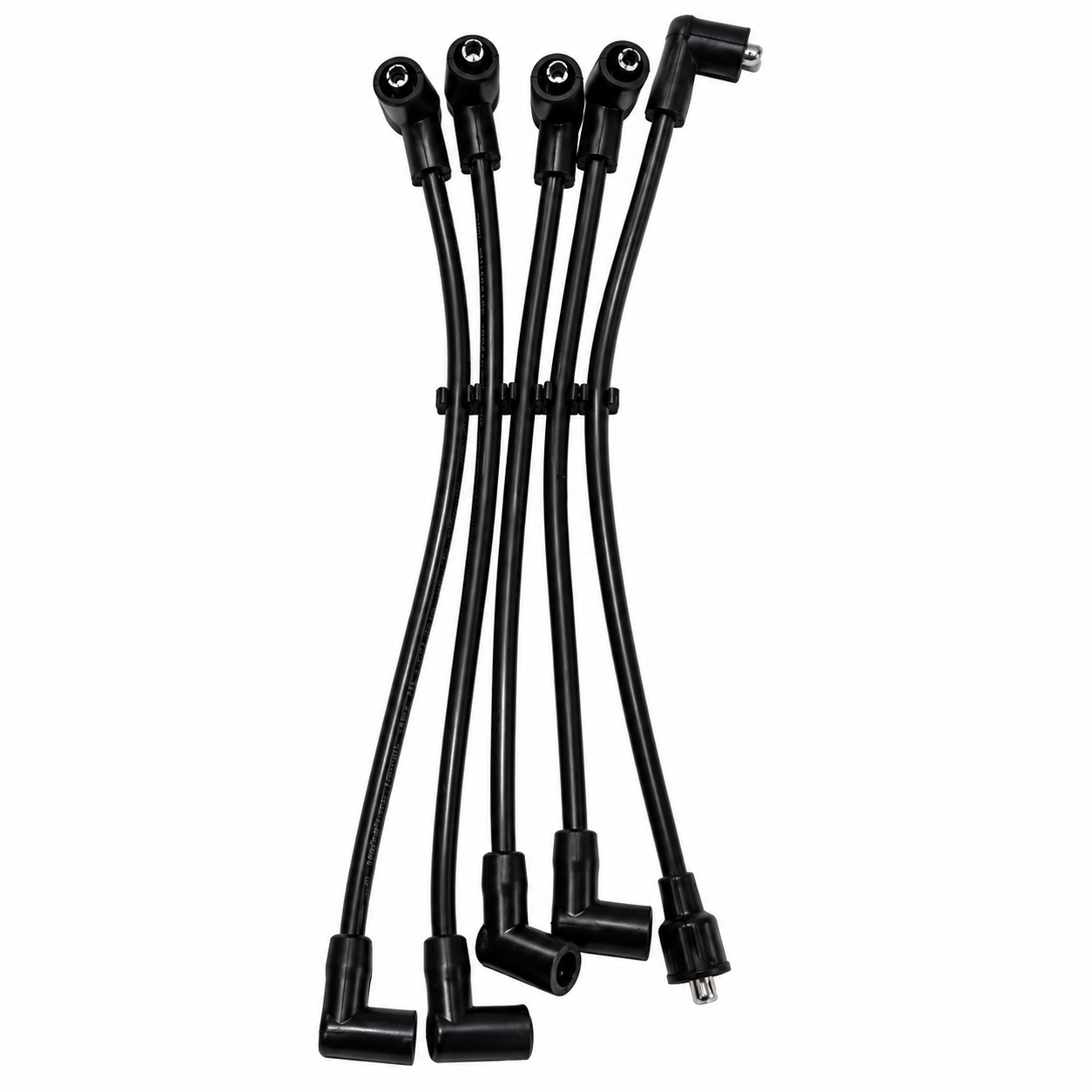 MINI & MOKE SPARK PLUG LEAD SET - SILICONE 8MM - BLACK   [GHT241BLACK]