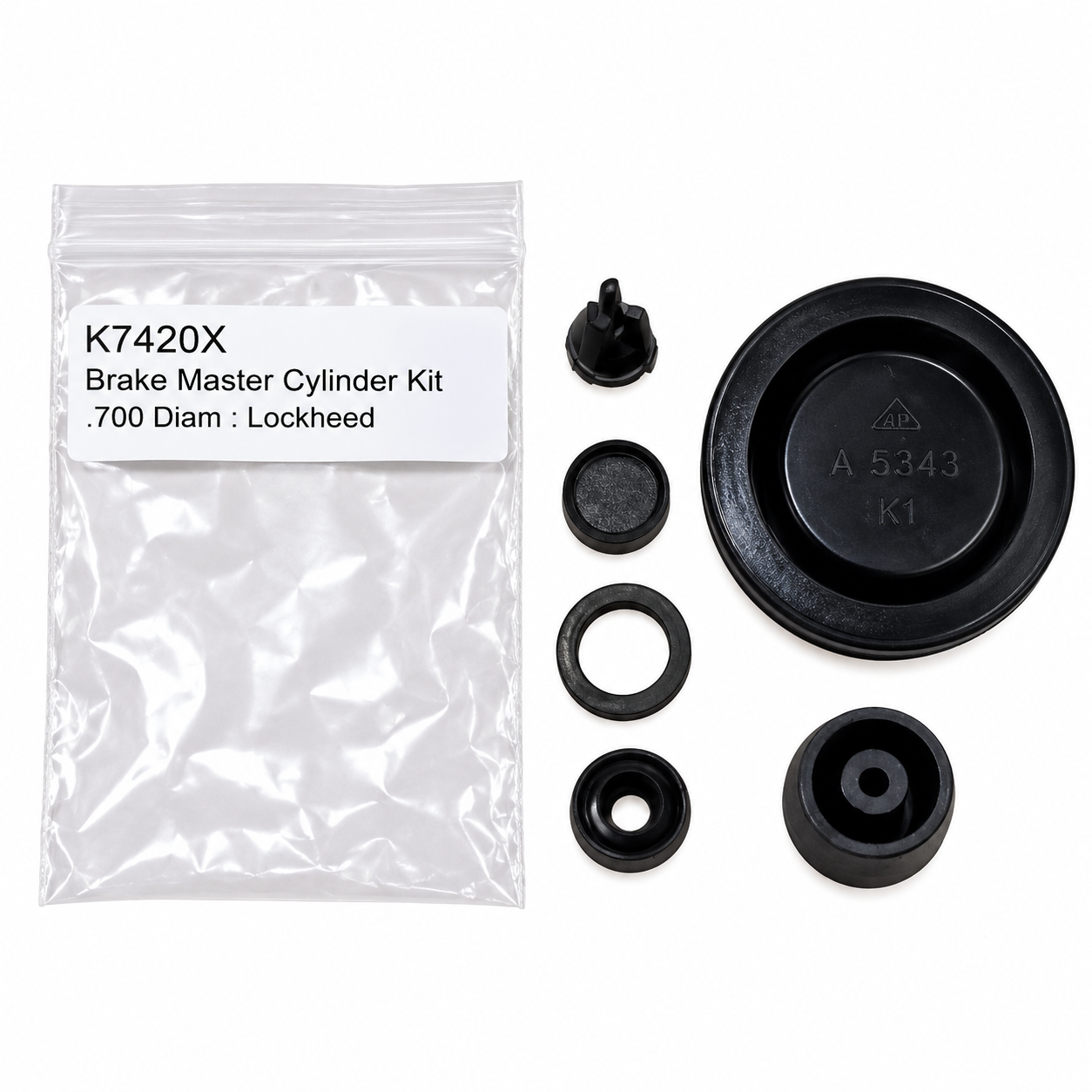 MINI & MOKE CLUTCH MASTER CYLINDER KIT (LARGE CAP) 0.700"- LOCKHEED TYPE [K7421X]