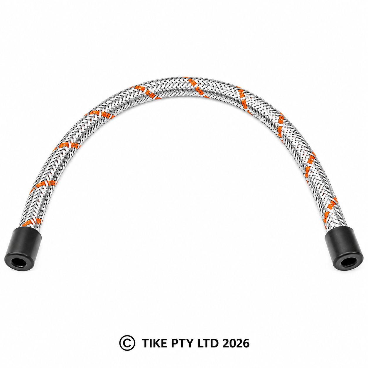 1/4" BRAIDED FUEL HOSE - 12"LONG - [PPK5]