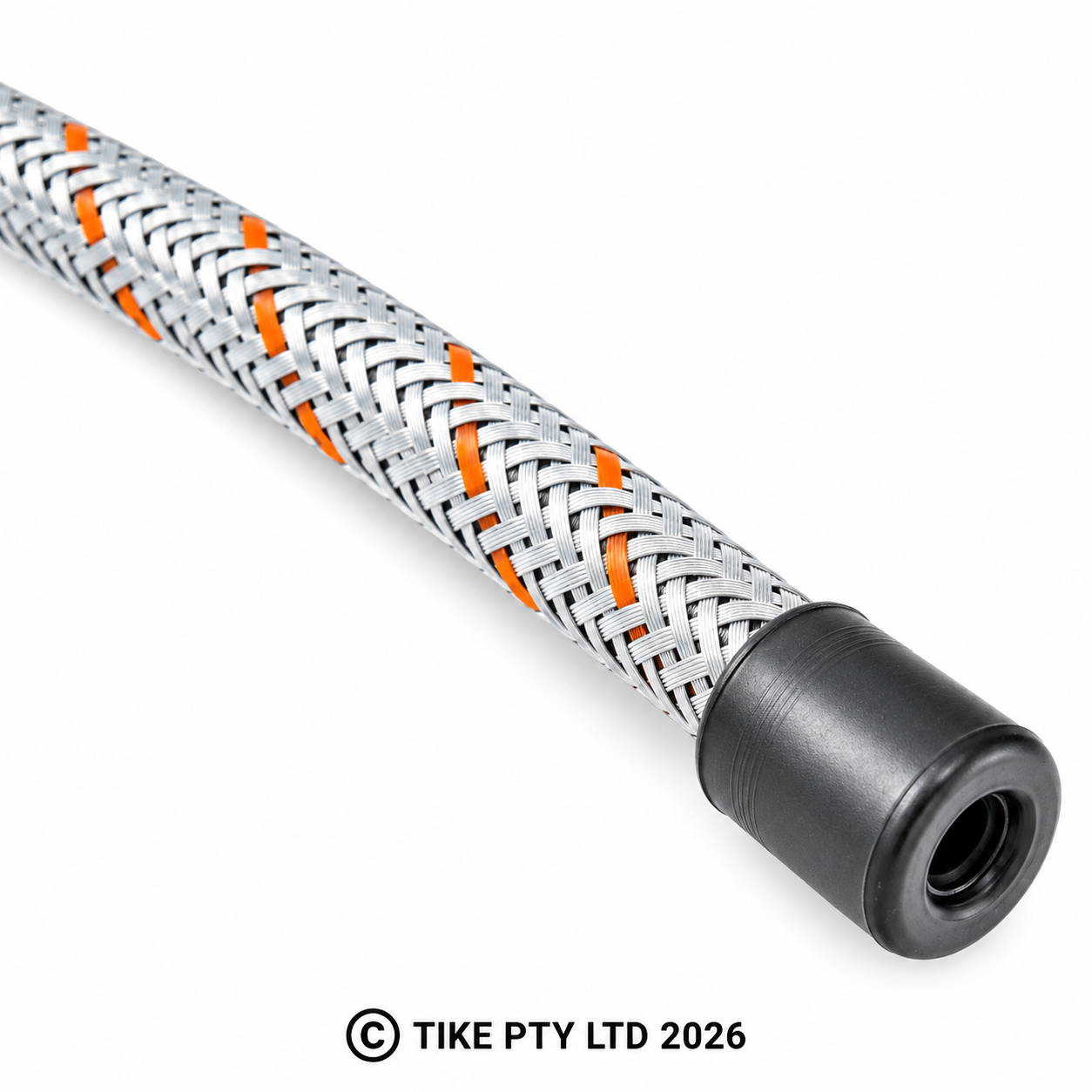 1/4" BRAIDED FUEL HOSE - 15"LONG - [PPK6]