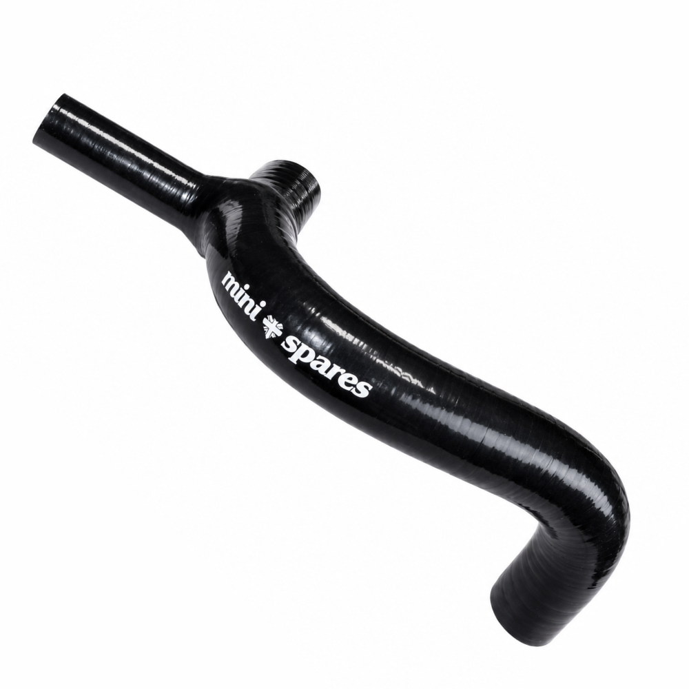 MINI & MOKE BLACK SILICONE BOTTOM HOSE - W/HEATER OUTLET - COMP - [C-GRH240BLACK]