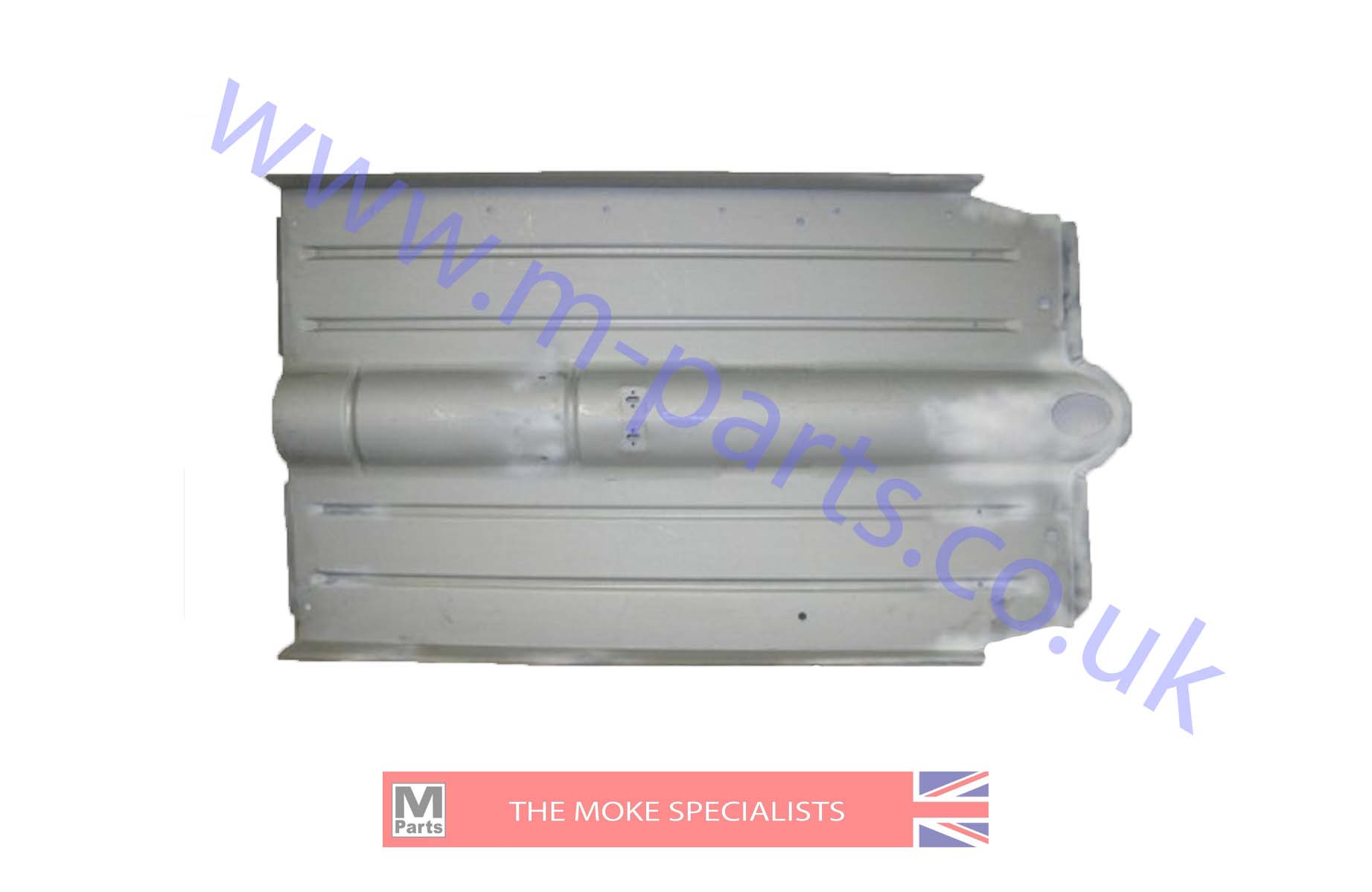 MOKE FULL FLOOR PANEL WITH TUNNEL - OVAL HOLE