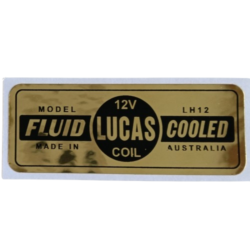 LUCAS COIL STICKER - AUSSIE TYPE - [STICKER47]