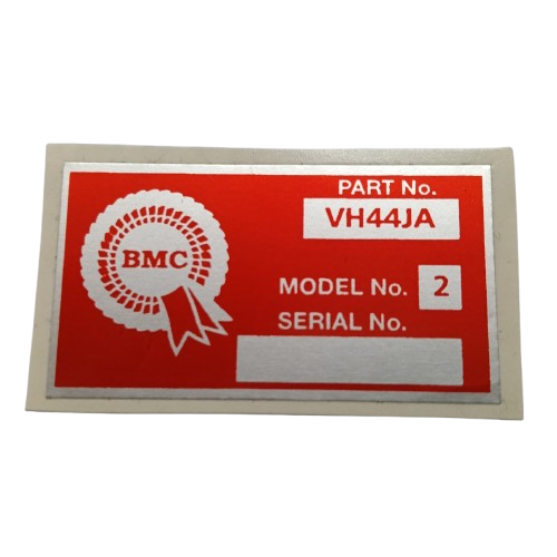 MINI VH44JA ORIGINAL BMC POWER BOOSTER STICKER - MK2 COOPER S [STICKER44]