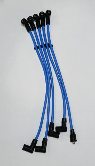 SPARK PLUG LEAD SET - SILICONE 8MM - BLUE
