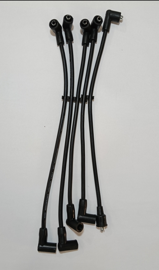 SPARK PLUG LEAD SET - SILICONE 8MM - BLACK