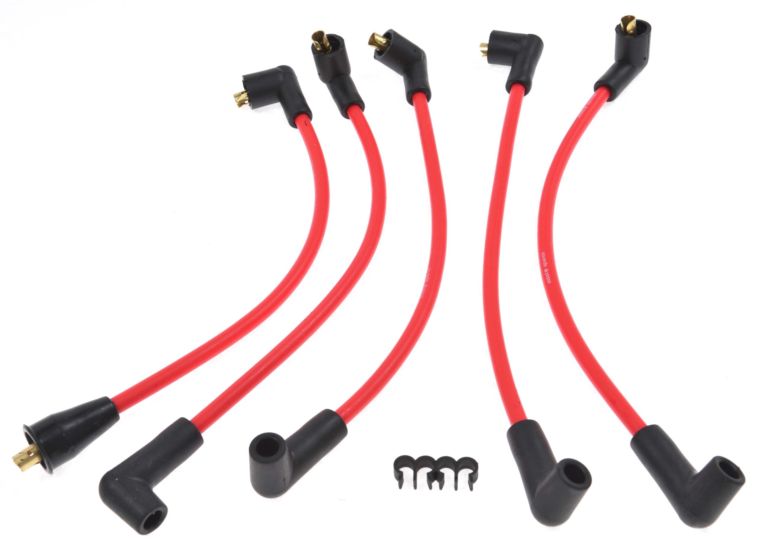 MINI & MOKE LEAD SET - PERFORMANCE 8MM - RED [C-27H777RED]