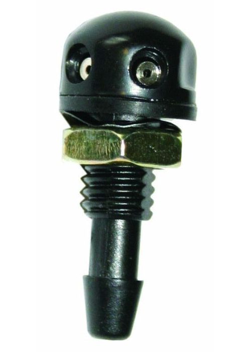 MINI TWIN WASHER JET - BLACK WITH NUT FIXING - COOPER S TYPE - [MS389]