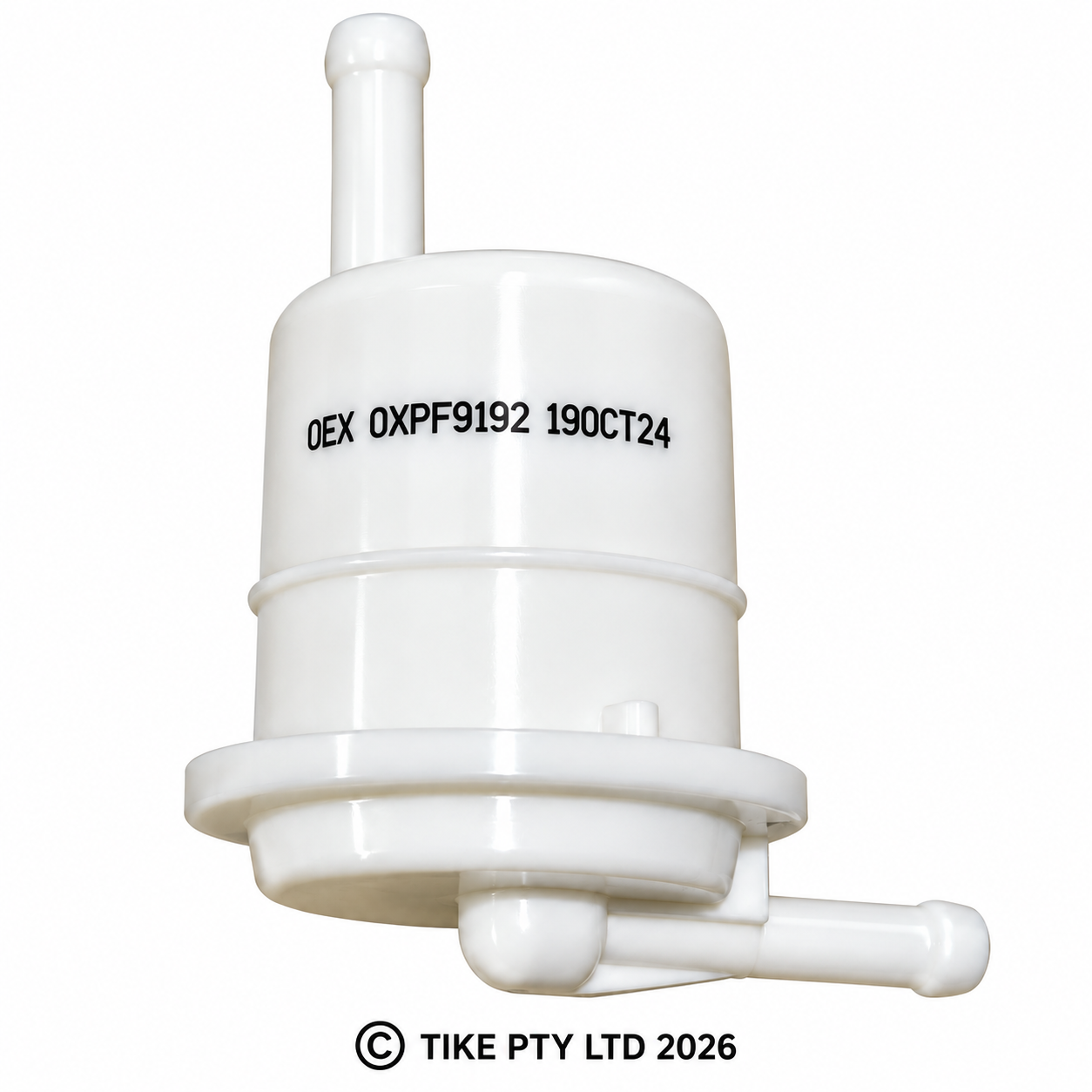 MINI & MOKE INLINE FUEL FILTER - 90 DEGREE ANGLE - 6mm - [Z91]